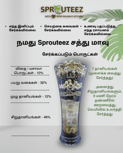 Sprouted Sathu Maavu Choco Drink Combo - Sprouteez Store