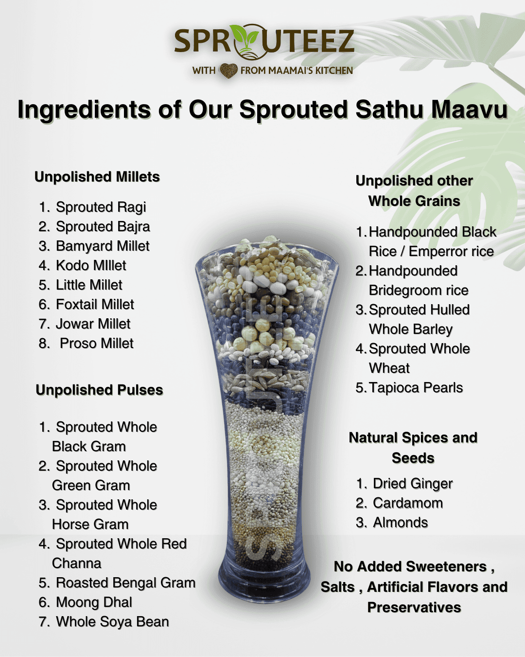 Sprouted Sathu Maavu Choco Drink Combo - Sprouteez Store