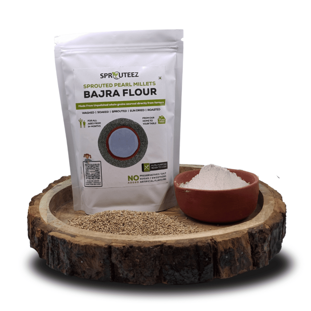 Sprouted Bajra Flour | Pearl Millet | Kambu mix - Sprouteez Store