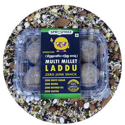 Sathu Maavu Laddu |Sprouted Multigrain Laddu - 120 Grams X 2 - Sprouteez Store